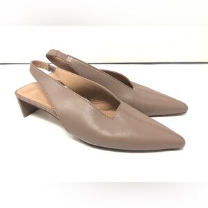 Mansur Gavriel Taupe Slingback Heels